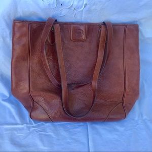 Gorgeous Brown Cognac Leather tote